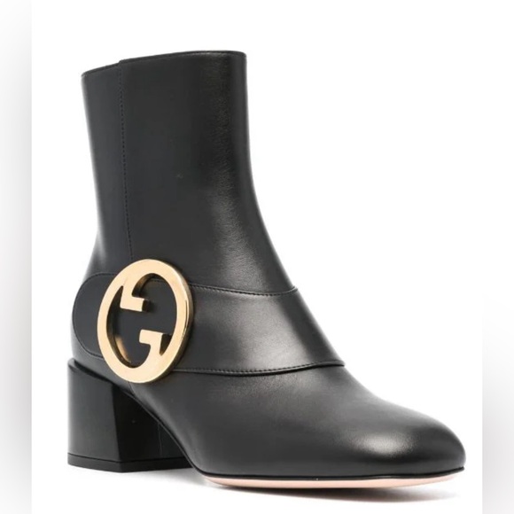 Gucci Blondie 55 MM Logo Ankle Booties Boots Shoes $1350 2024 Style!! - Picture 5 of 16